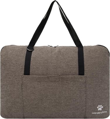 Ортопедичне собаче ліжко для подорожей – зручне та сертифіковане (OekoTex, GSR) – коричневе, розмір L