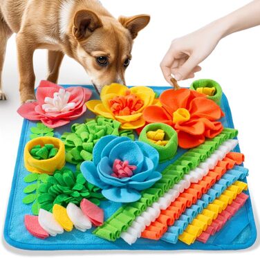Килимок для собак Tierglück Schnüffelteppich: тренувальний килимок для повільного годування, іграшка-розвиток для собак та котів, для цуценят та середніх порід