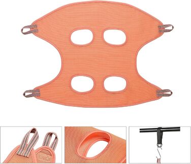 Набір для догляду за собаками та котами Allazone: гамак, триммер, щітка, інструмент для стрижки нігтів, аксесуари для купання (помаранчевий)