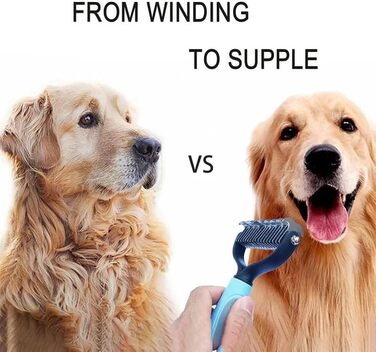 Щітка для собак, синього кольору, для догляду за шерстю. Ефективна та якісна, L, S1-blue