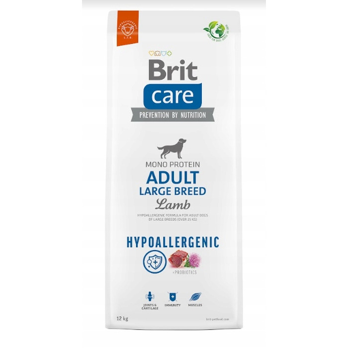 Сухий корм Brit Care Hypoallergenic для дорослих собак великих порід з ягнятимим, 14 кг