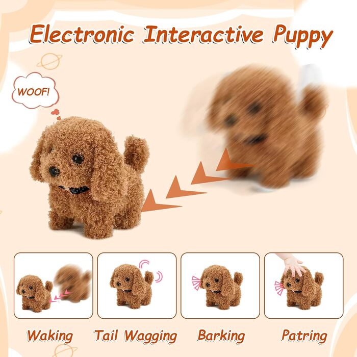 Інтерактивна іграшка-кіт для дітей: реалістичний плюшевий кіт, що ходить та муркоче, білий, для дівчаток 3-7 років