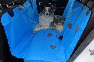 Callieway Автоковдра для собак, плед для пікніків з м'якими лапками (блакитний)