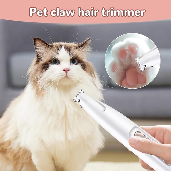 Машинка для стрижки кігтів собак Paw Trim Pro, вологостійка, з LED-підсвічуванням, USB-зарядка, професійна