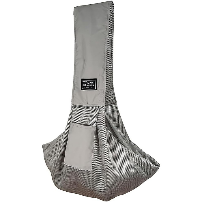 Сумка-кенгуру для собак до 5 кг, сіра: зручна переноска для тварин, сумочка для вигулу, переноска для котів та собак