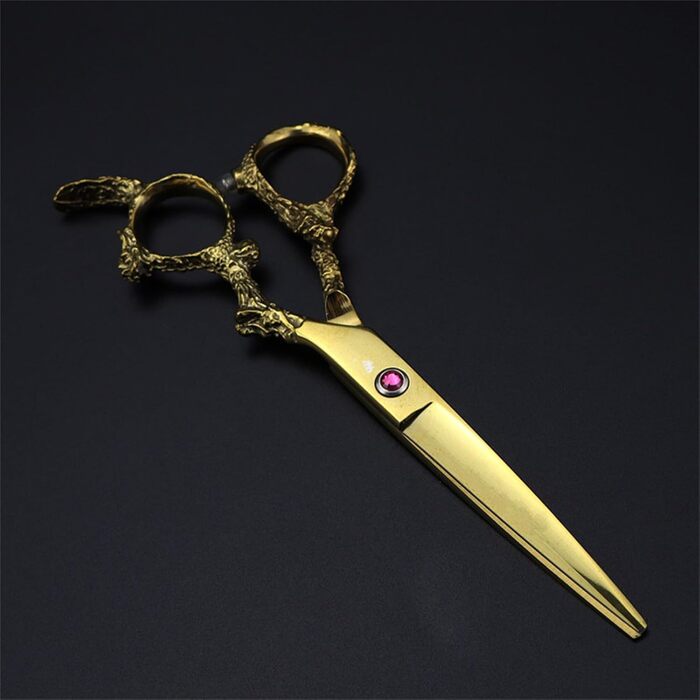 Набір професійних ножиць для грумінгу собак 6 дюймів: прямі та розріджуючі ножиці для догляду за шерстю