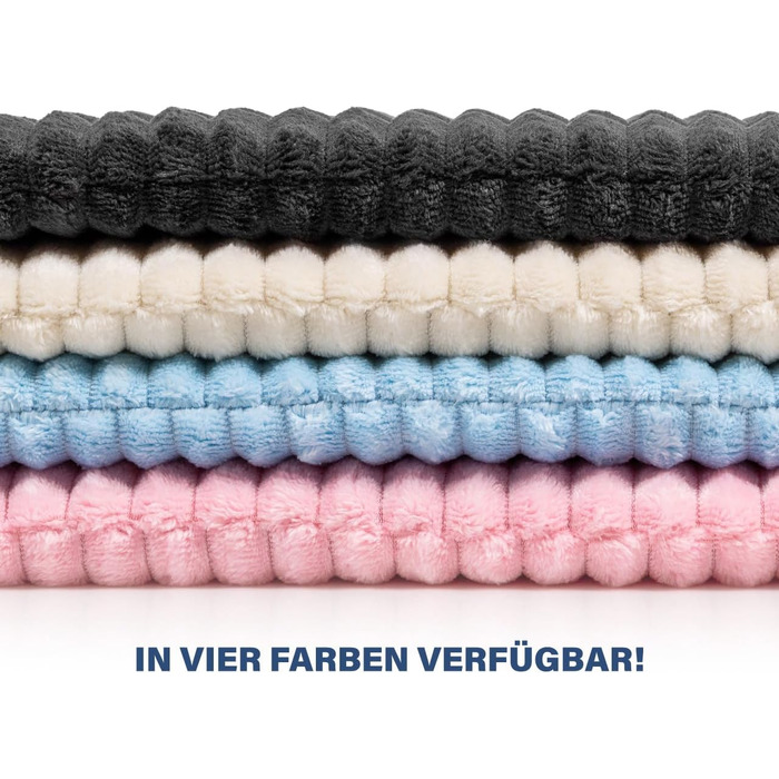 Килимок для собак середніх порід Wallace & Jones Cardi, 90x70 см, бежевий, знімний, з м'якого корду