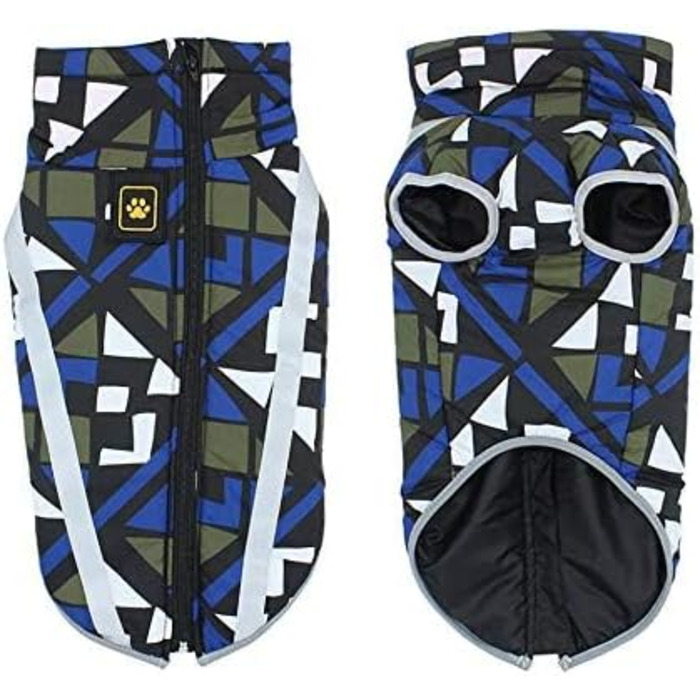 Теплий зимовий одяг для собак та котів: куртка, жилетка, комбінезон Idepet - теплий, вітронепроникний, з отвором для повідка