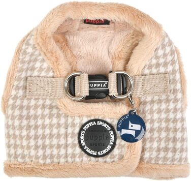 Шлея для малих і середніх собак Puppia Shepherd Harness B, регульована, комфортна, бежева, розмір L