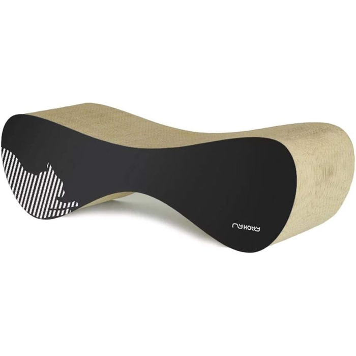 Котячий будиночок myKotty VIGO – міцний когтетоп для котів, 71x21x25 см, чорний