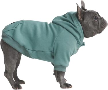 Світшот для собак Spark Paws з капюшоном – преміум-якість, м'який, комфортний, з флісовою підкладкою, для всіх порід – колір Teal, розмір 2XL (18-27 кг)