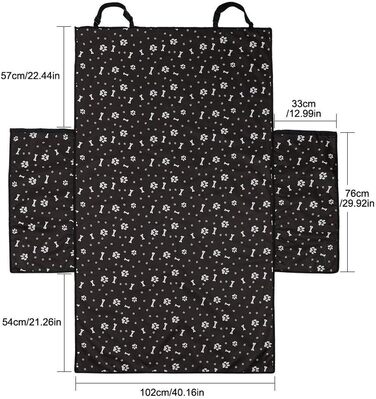 Захисна вологостійка підстилка для багажника авто з боковими захистами для собак (184x105x33 см, блакитна)