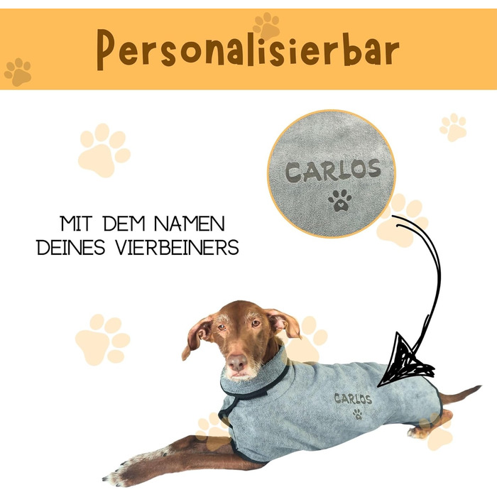 Рушник для собак Luminoza: мікрофібра, швидко сушить, для собак та котів (Сірий)