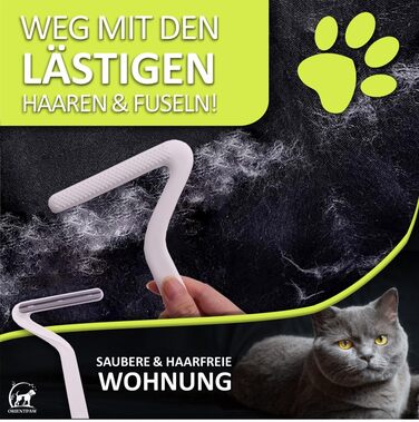 Набір для догляду за котами Orientpaw® Profi (3 шт.) – щітки для масажу та видалення підшерстка. Підходять для коротко- та довгошерстих котів. 100% комфорт та гігієна. Натуральні матеріали.