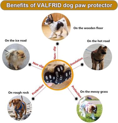 Захист лап для собак Anti-Rutsch: 40 шт. Силіконові наклейки проти ковзання, XXL (6.3*7см, 27.1-36кг)