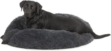 Wallace & Jones | М'яке ліжко для собак Sarnia - L | Ліжко-подушка для собак | 100 x 100 x 25 см | Темно-сірий