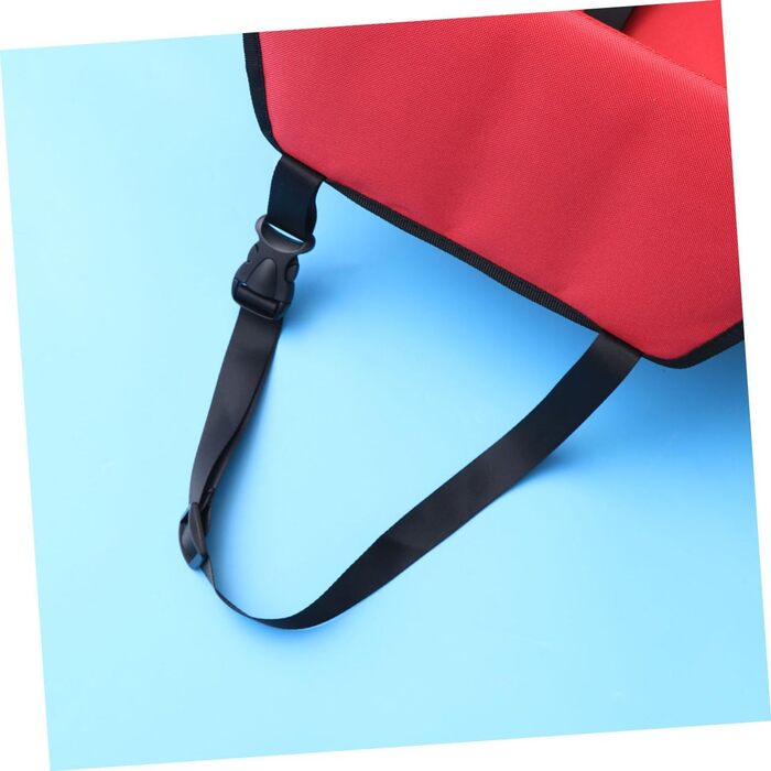 Сумка-переноска для собак та котів BESPORTBLE - дихаюча, безпечна, з регульованим ременем та кишенею для зберігання (червона)