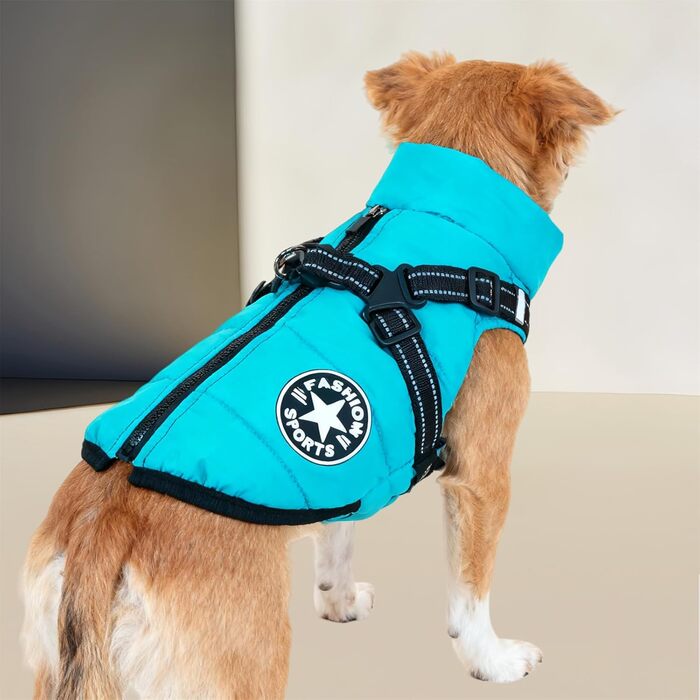 Зимовий одяг для собак, тепла куртка 3-в-1, водонепроникна, вітронепроникна, куртка для собак, для маленьких, середніх та великих собак, фіолетовий, розмір 5XL