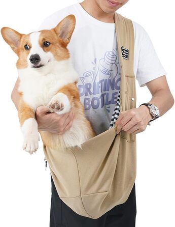 Трансформер для собак KDXYSL: переноска-сумка на плечі з регульованим ременем та передньою кишенею для прогулянок та подорожей