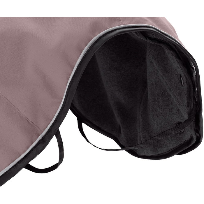 HUNTER Hundemantel Uppsala: рожевий теплий дощовик для собак, 2в1, розмір 35