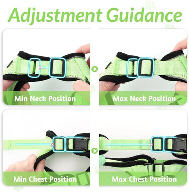 Шлейка для кота Rabbitgoo з повідком, м'яка, безпечна, регульована, зелена, розмір M (XXS, 1 шт.)