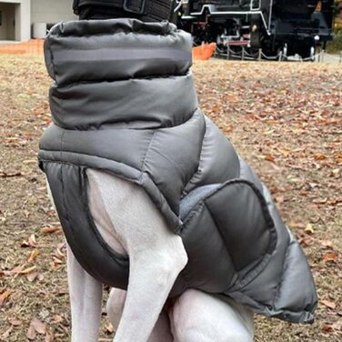 Водонепроникна зимова куртка для собак, тепла куртка від снігу, одяг для тварин, теплий одяг для великих собак, сірий колір