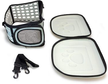 Сумка-переноска для тварин Arquivet сірого кольору, 42x27x32 см, для собак, котів, цуценят, дорослих тварин, рюкзак з вентиляцією