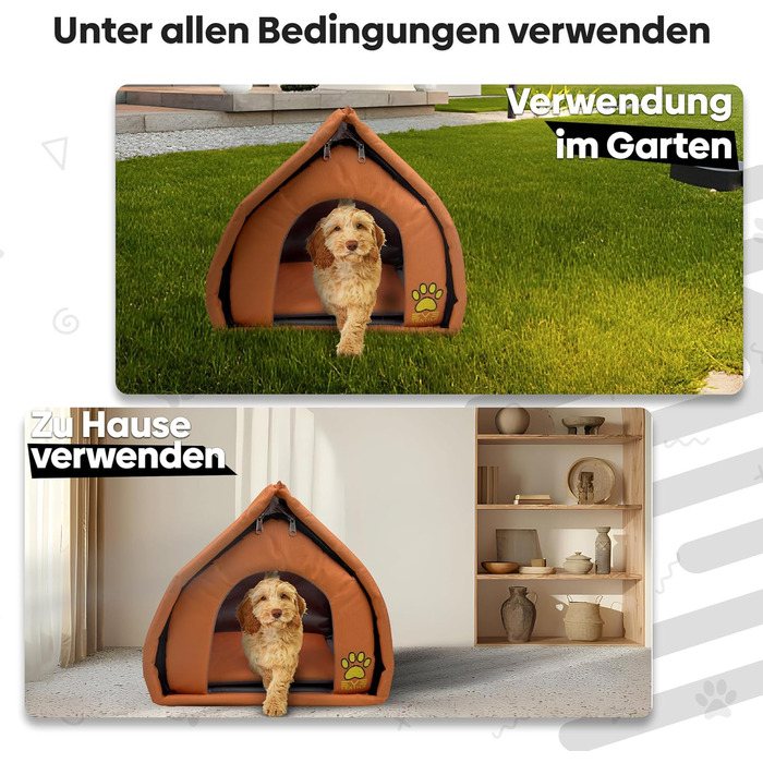 Кішка або собака: Охолоджувана будка EVE Textile 45x45x45 см (Помаранчевий)