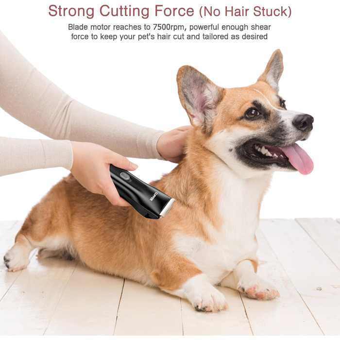 Набір для грумінгу собак LOFICOPER: безшумний триммер для догляду за шерстю, включає гребені та знімні насадки, IPX7, акумуляторний