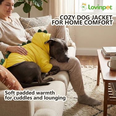 LovinPet Худі з капюшоном для собак середніх та великих порід, Large