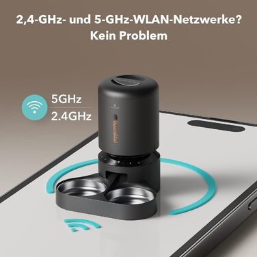 Автоматична годівниця для собак PETLIBRO 5G Wi-Fi 5 л чорна