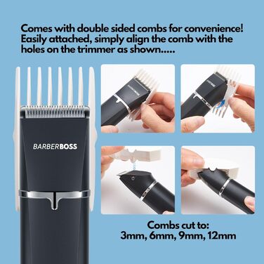 Набір для грумінгу собак BarberBoss QR-9092: триммер та машинка для догляду за шерстю, професійний набір для собак та котів