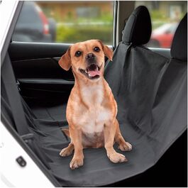 Чохол на сидіння автомобіля для собак, водовідштовхуючий, чорний. Універсальний, антиковзний, для захисту заднього сидіння