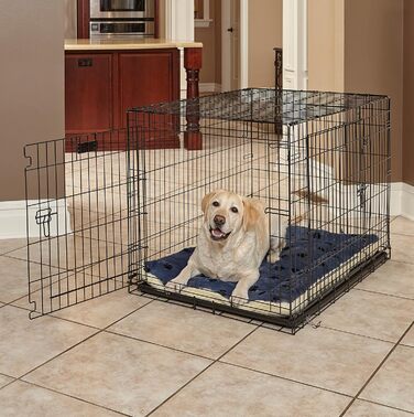 Крісло-лежанка для собак Midwest Homes for Pets QuietTime, 76 см, блакитний/кремовий, 100x8x68 см