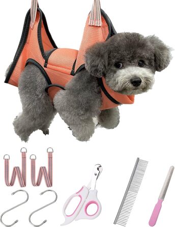 Навісна матрац-нашийник для грумінгу тварин Kkiimatt, XS, для собак, сумка для утримання, грумінг, підстригання нігтів та стрижка, матрац для догляду за шерстю