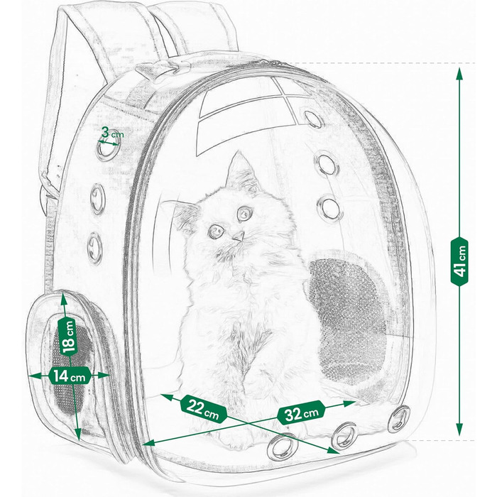 Транспортна сумка для собак та котів JUMI - рюкзак для тварин - переноска для котів та собак сірого кольору