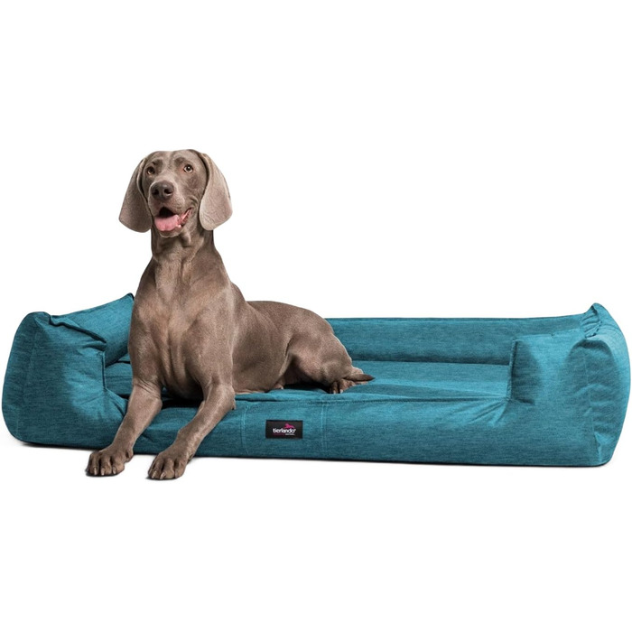 Ортопедичне ліжко для собак Tierlando® Goofy XL-XXXL: комфорт та підтримка для великих собак. Розмір 90x75 см, знімний поліестерний чохол, ідеально підходить при проблемах з суглобами.