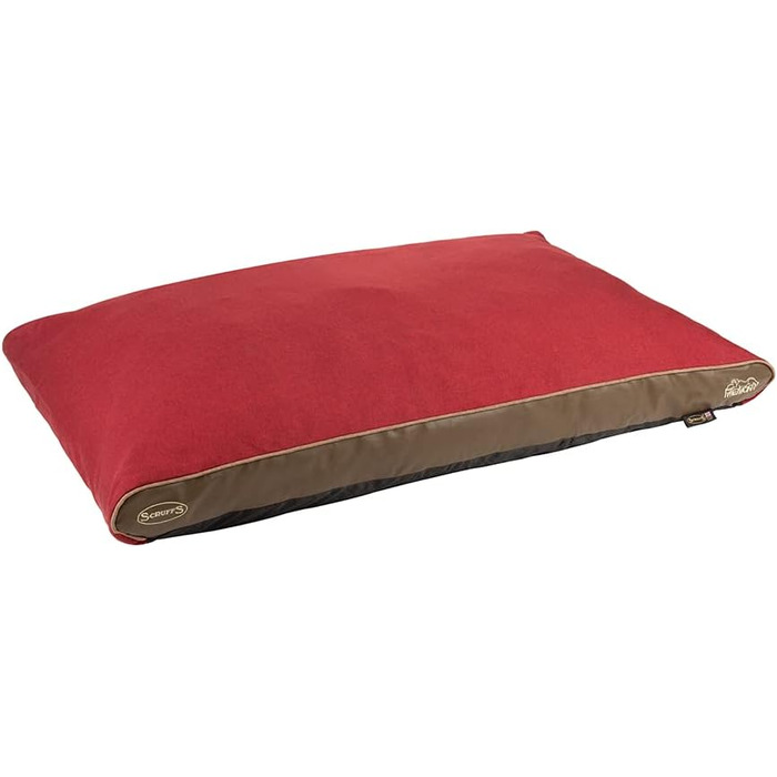 Лежак для собак Scruffs Hilton Memory Foam, L, 120x75x8 см, червоний