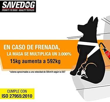 PONSA SAVEDOG: Безпечний поводок-переноска для собак. Міцний, вантажопідйомність 1000 кг, відповідає ISO 27955:2010