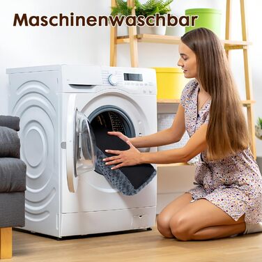 Homaxy Лежанка для собак великих порід, ортопедична, м'яка, з антиковзною основою, 74x54x7 см, темно-сіра