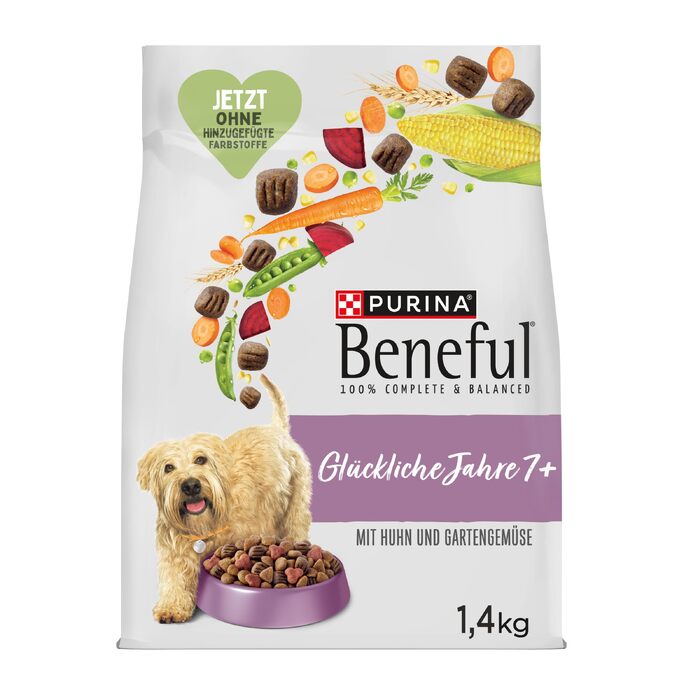 Сухий корм для собак senior Beneful Glückliche Jahre 7+ з куркою та овочами, 12 кг
