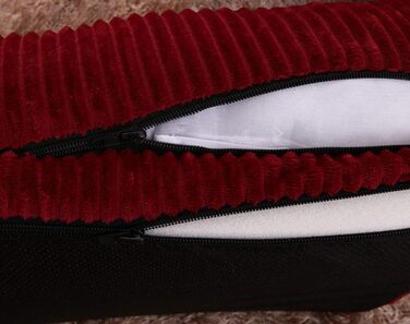 Крісло-ліжко для собак великих та середніх порід, м'яке, знімне, миється, комплект з 4 частин, колір жужубе рожевий (70x55x15 см)