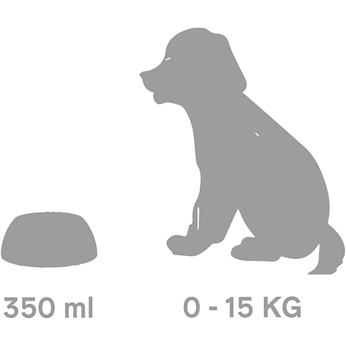 Миска для собак та котів UNITED PETS Pappy, екологічна, з Італії, 350 мл, помаранчевий колір