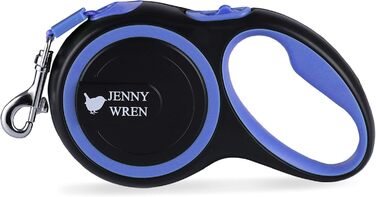 Поводок-рулетка Jenny Wren для собак, 8 м, рожевий, з фіксатором, гальмом та світловідбиваючим нейлоновим ременем
