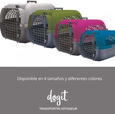 Транспортна переноска Dogit Catit Voyaguer для домашніх тварин, розмір L, 61x41x37 см, сіро-хаки, пластикова