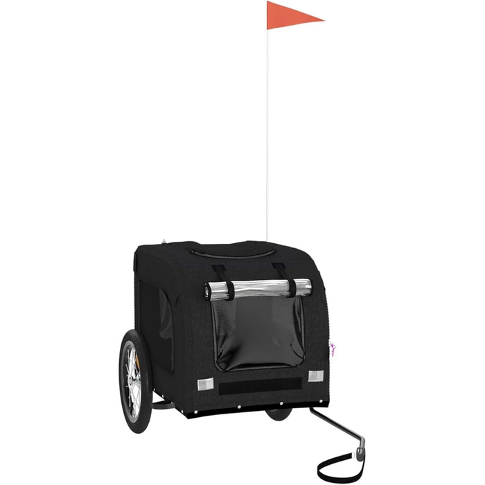 Причіп для велосипеда Arkem для собак, чорний, з оксфордської тканини та металу