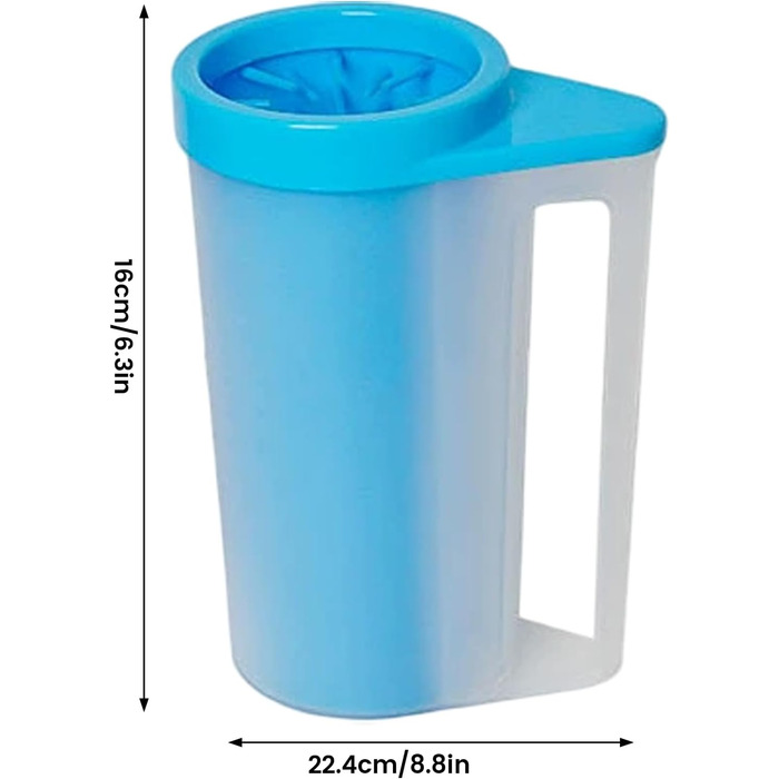 Миска-мийка для лап собак Joygoodta з м'якою силіконовою щіткою, портативна, 360° очищення, для дому