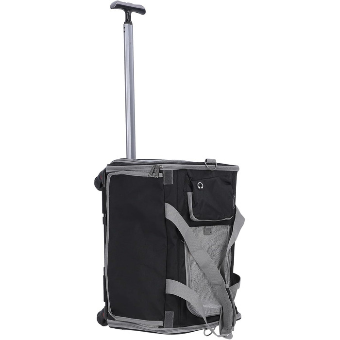 Транспортна переноска для котів та собак на колесах, складна, м'яка, з телескопічною ручкою. Ідеальна для подорожей, кемпінгу та активного відпочинку.