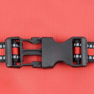 Водонепроникний дощовик для собак середніх та великих порід Zunea, відбиваючий, легкий, вітронепроникний, з підкладкою з сітки, захист від дощу, одяг для активного відпочинку, прогулянок, зеленого кольору, 3XL, 7XL (1 шт), червоний