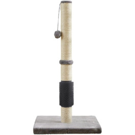 Кігтеточка LOS ANDES 80 см з інтегрованою щіткою для грумінгу, міцна кігтеточна колона з іграшкою-кулькою для котів, 80 см